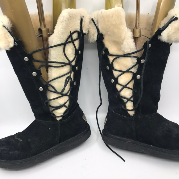 High UGG Black Boots Size US 7 - Picture 5 of 8